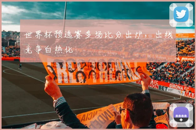 世界杯预选赛多场比分出炉，出线竞争白热化